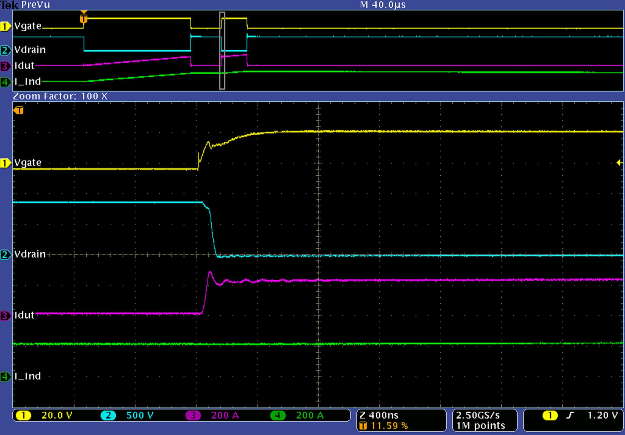 Low inductance double pulse test bed, second view